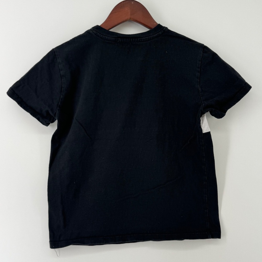 John Galt Brandy Melville New York Soho Graphic Tee Black White Stripe One Size - Picture 3 of 6